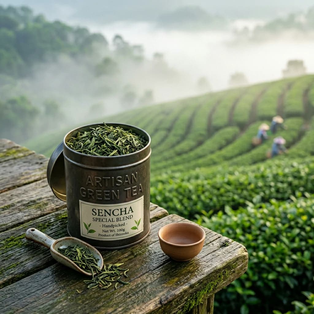 Premium Organic Green Tea Leaves
